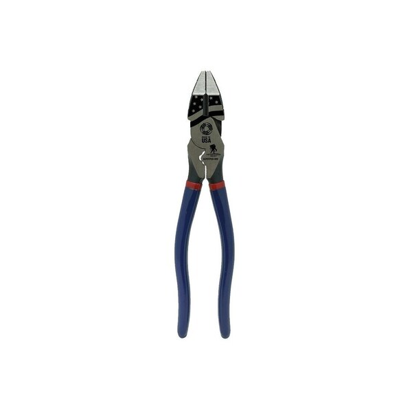 High-Leverage Side Cutting Plier Wounded Warrior Project 9in L Blue