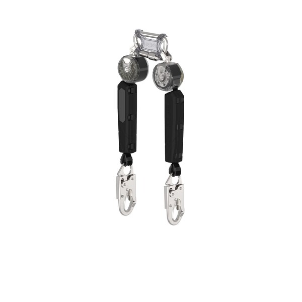 V-TEC WEB PFL, 6' twin-leg, 36C small snaphook, twin link aluminum triple action carabiner (top)