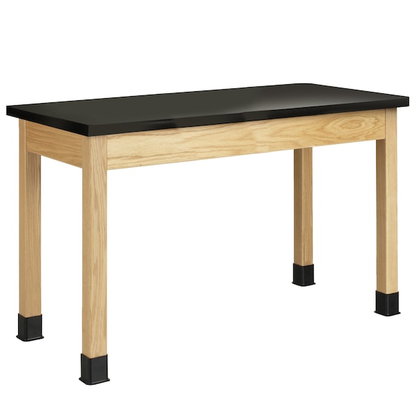 Science Lab Table, Wood, Wood Frame, Wood Surface, 60" W, Beige