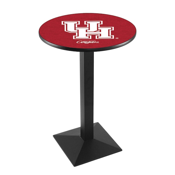 42" Blk Wrinkle Houston Pub Table, 36" dia. Top
