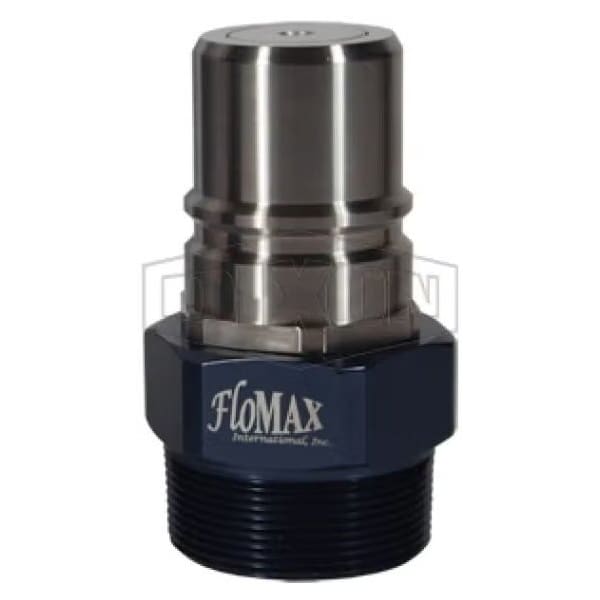 FloMAX 2 pc Diesel Fuel Receiver, Adapter, 2 in, Quick Connect Coupler x MNPT, Aluminum, Domestic