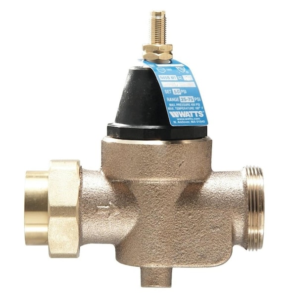 Pressure Reducing Valve, 34 in, NPT x NPT Female, Silicone Alloy Body