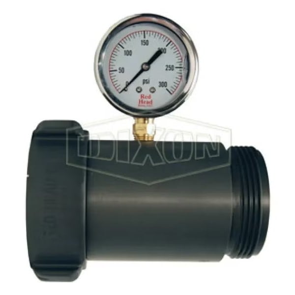 Line Test Gauge, 0 to 300 psi Pressure, Aluminum