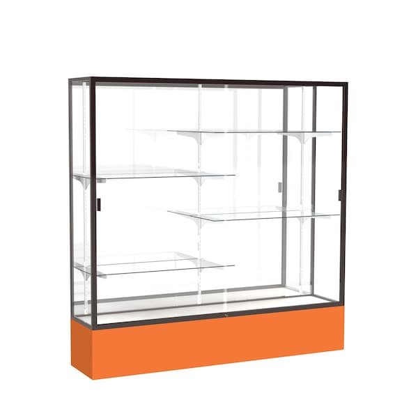Spirit Floor Display Case 72x72x16, Mirror, Bronze