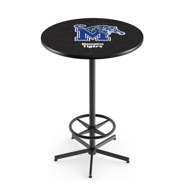 42" Black Memphis Pub Table