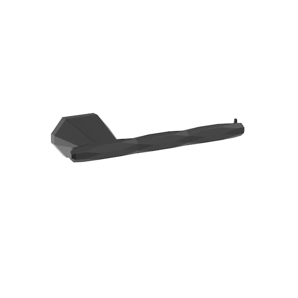 St. Vincent Matte Black Contemporary Single Post Toilet Paper Holder