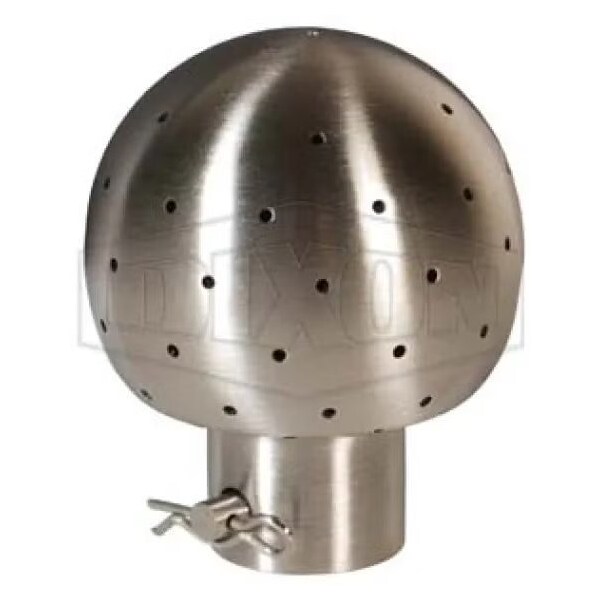 Stationary Spray Ball, 1-1/2 in Nominal, 316L SS, Domestic