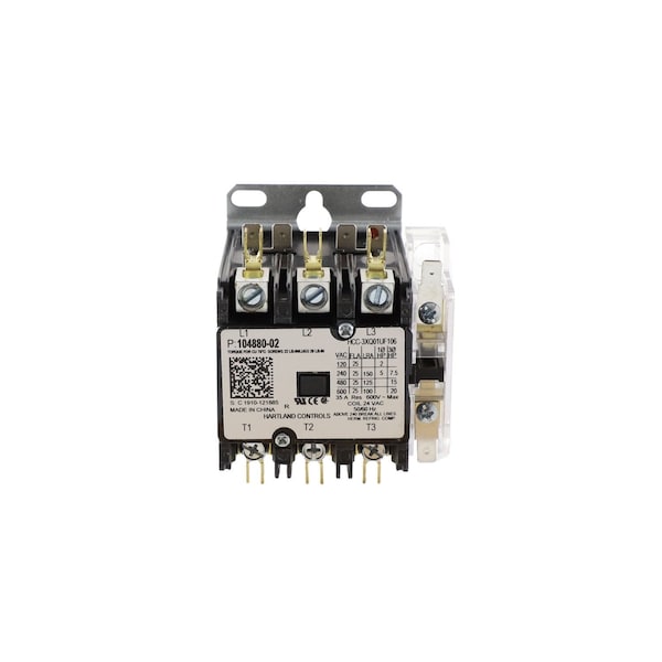 Contactor 3PST 25Amp w/AUX