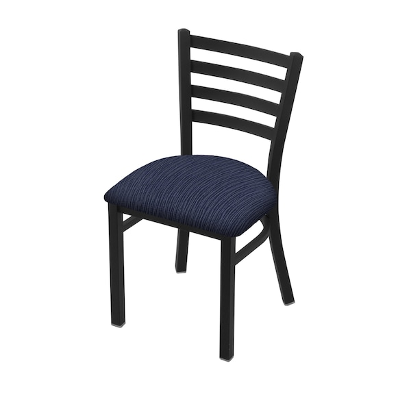 400 Jackie 18" Chair with Black Wrinkle Finish and Graph Anchor Seat