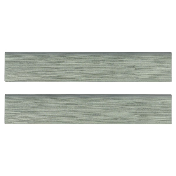 Focus Graphite 3 In. X 18 In. Porcelain Bullnose Tile Trim In Graphite, 30PK