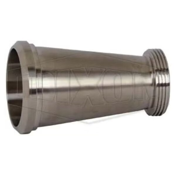 Concentric Reducer, 3 x 2 in, Plain Beveled Seat x Thread Beveled Seat, 304 SS, Domestic
