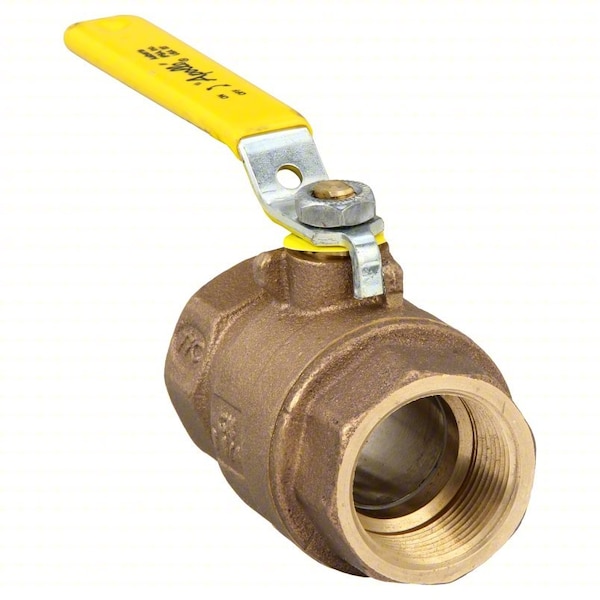 1-1/4" FNPT Bronze Ball Valve 2-Way