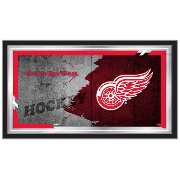 Detroit Red Wings 15" x 26" Hockey Collector Mirror by Holland Bar Stool Company