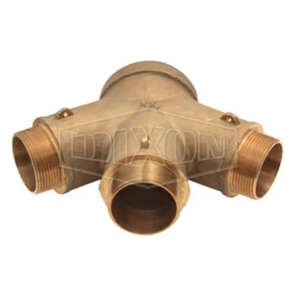 The Right Connection 26-295 3-Way Roof Connection Back Outlet, 4 x 3 2-1/2 in Nominal, MNPT x FNPT
