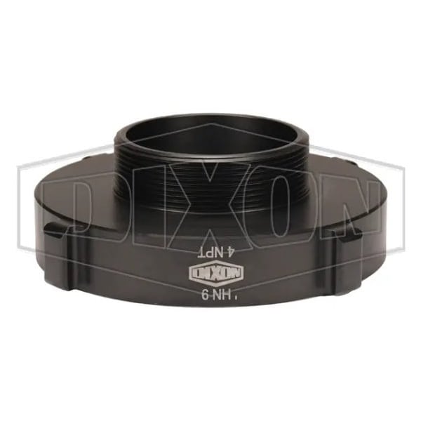 Style N37 Rocker Lug Hydrant Adapter, 6 x 4 in, Female NST NH x MNPT Connection, Aluminum, Hardcoa