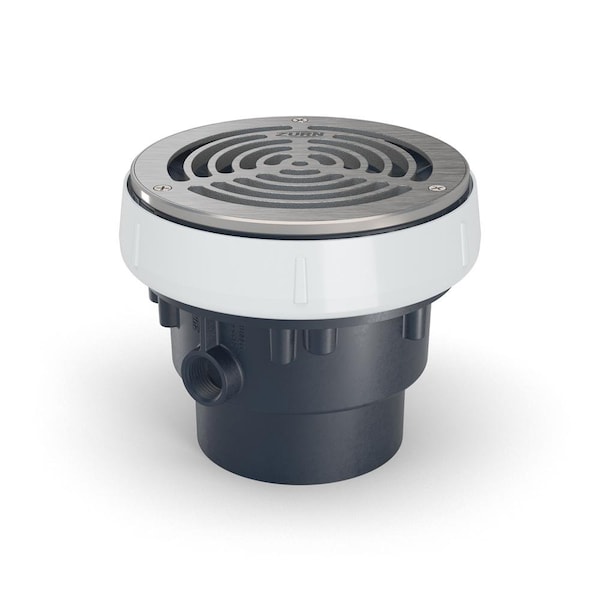 ABS, Strainer: Round, Floor Drain with Clamping Collar