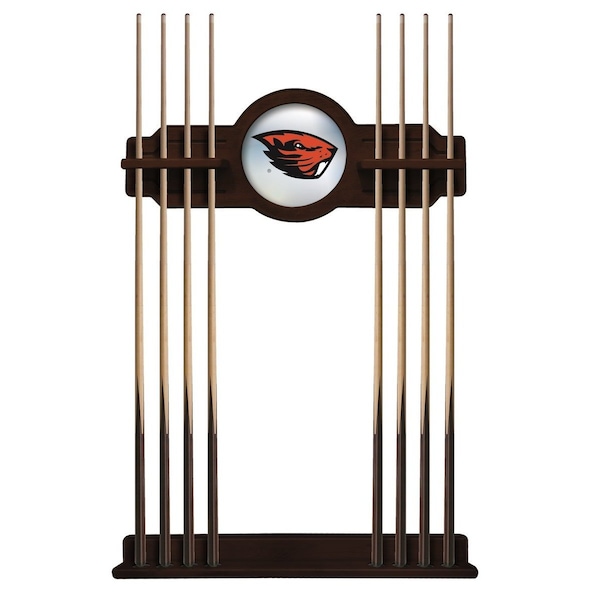Oregon State Cue Rack in English Tudor Finish