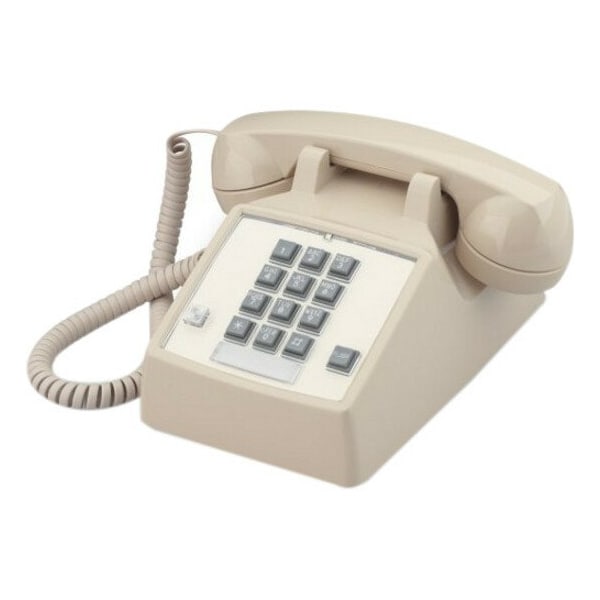 ITT 250044VBA27F Standard Phone - Ash - 1 x Phone Line - Hearing Aid Compatible
