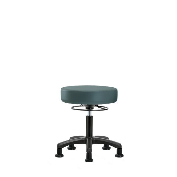 Desk Mini-Stools, Vinyl, Glides, Blu