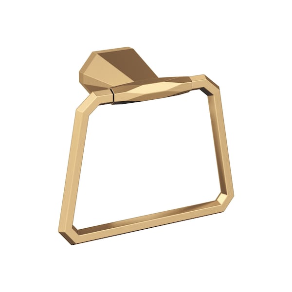St. Vincent Champagne Bronze Contemporary 5-9/16 in 141 mm Length Towel Ring