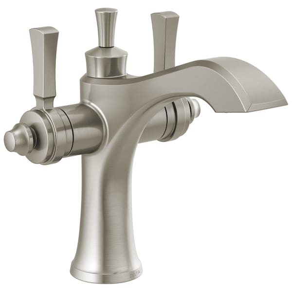 Dorval Two Handle Single Hole Monoblock Bathroom Faucet
