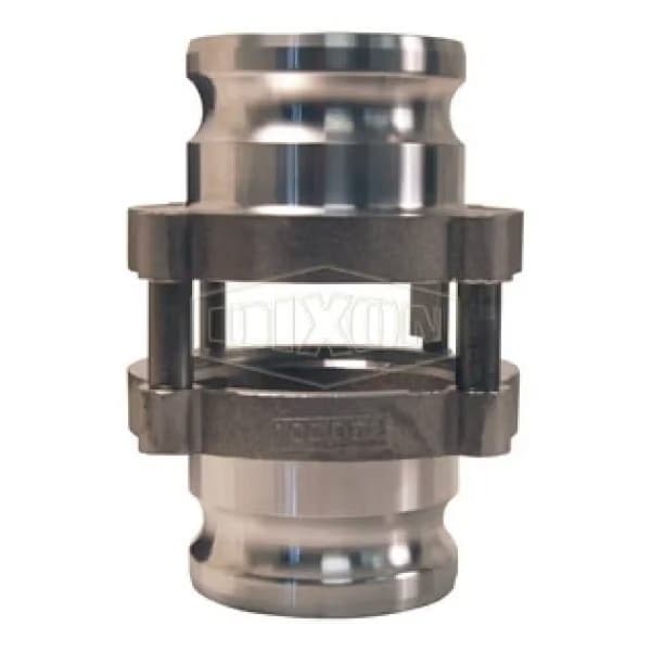 In-Line Cam and Groove Sight Glass, 3 in Nominal, Adapter End Style, Aluminum, Domestic