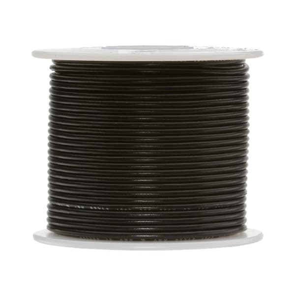 16 AWG Gauge UL1061 Stranded Hook Up Wire, 300V, 0080 Diameter, Black, 100 ft Length