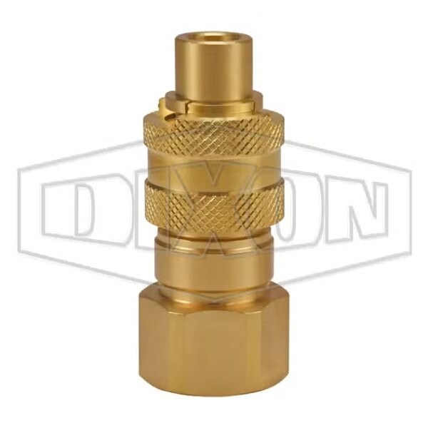 Dix-Lock N Series Bowes Interchange Female Quick Disconnect Coupler, 3/8-18 Nominal, 300 psi Pressu