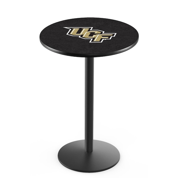 42" Blk Wrinkle Central Florida Pub Table, 36" dia. Top
