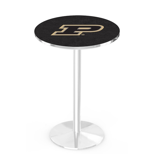 42" Chrome Purdue Pub Table, 36" dia. Top