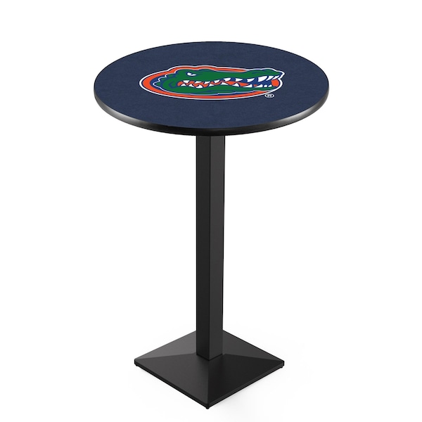42" Blk Wrinkle Florida Pub Table, 36" dia. Top