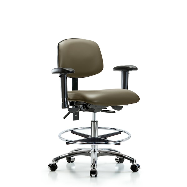 Vinyl Chair, Vinyl, Adjustable Arms