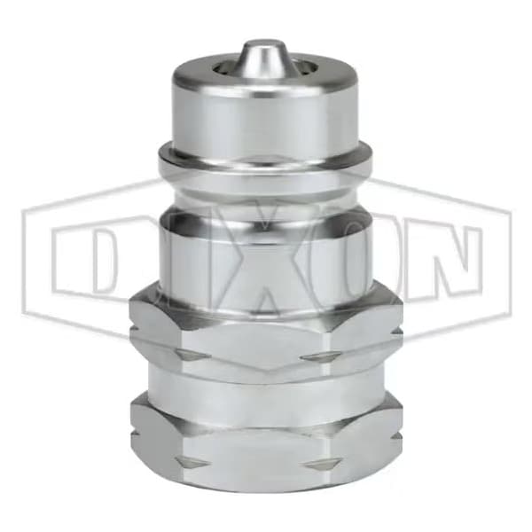 DQC K Interchange Female Plug, 1/2-14 Nominal, Female BSPP, 316 SSss Steel