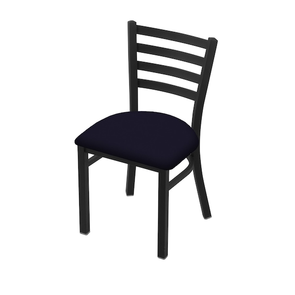 400 Jackie 18" Chair with Black Wrinkle Finish and Canter Twilight Seat