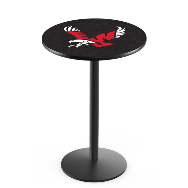 42" Blk Wrinkle Eastern Washington Pub Table, 36" dia. Top