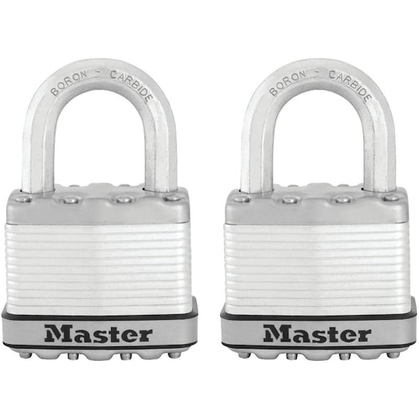 Magnum Series Padlock, Keyed Alike Key, 38 in Dia Shackle, 1 in H Shackle, Stainless Steel Body