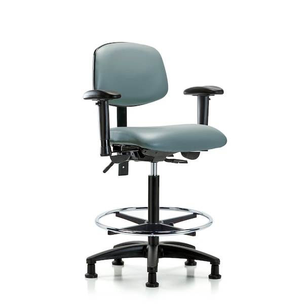 Vinyl Chair, Vinyl, Adjustable Arms
