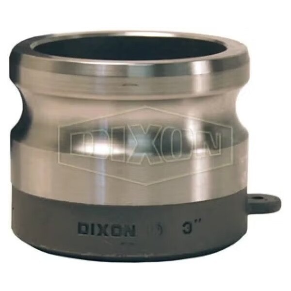Cam and Groove Adapter, 5 in, Butt Weld x SCH 40 Pipe, 316 SSss Steel