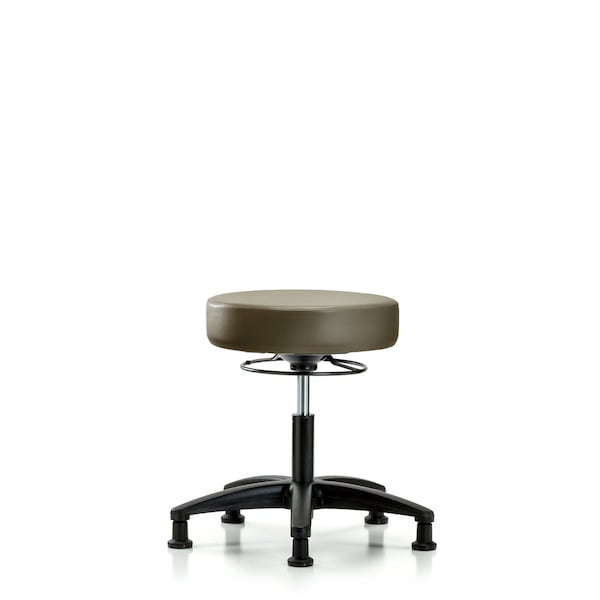 Vinyl Stool, Desk, Glides, Royal