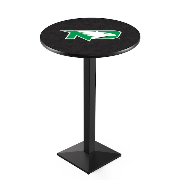 42" Blk Wrinkle North Dakota Pub Table, 36" dia. Top