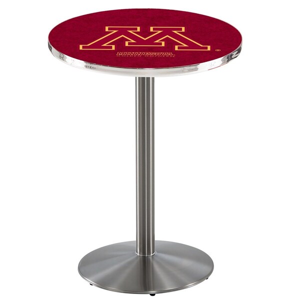 36" Stainless Steel Minnesota Pub Table, 36" dia. Top