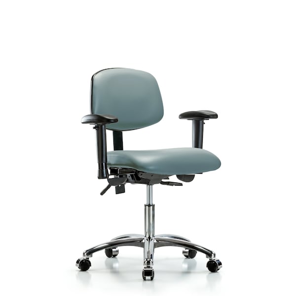 Vinyl Chair, Vinyl, Adjustable Arms