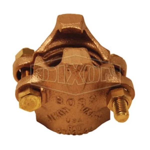 Boss 2-Bolt Clamp, 1-10/64 to 1-20/64 in Nominal, Brass Band, Domestic