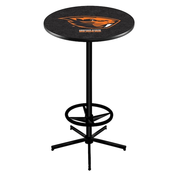 42" Black Oregon State Pub Table