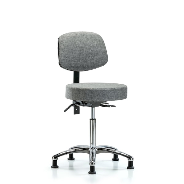 Ben Stool, Med, Fab, Bk Chrom, Tilt, Gld, Gry