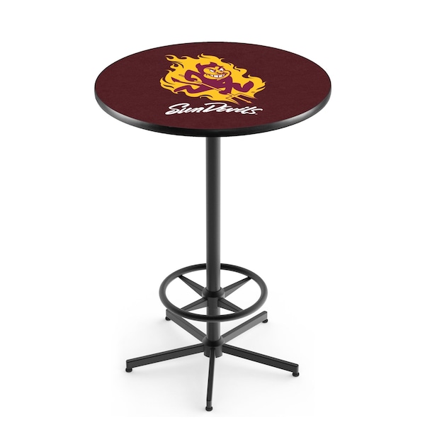 42" Black Arizona State Pub Table, Sparky Logo