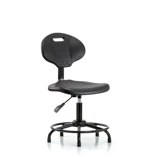 Desk Chair Erie Desk Chair, RT, Glides, No Arms, 19-1/2" to 24-1/2" Height, Black; Blue