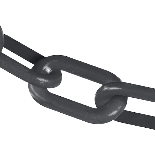 4" x 100' Slate Gray Plastic Safety Chain