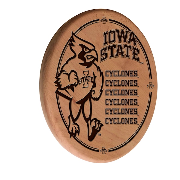 Iowa State University 13" Laser Engraved Solid Wood Sign