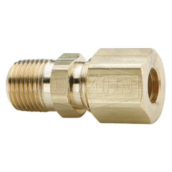 The Right Connection Tube-to-Pipe Connection, 3/4 in x 1-18 Nominal, Tube x Straight MPT End Style,